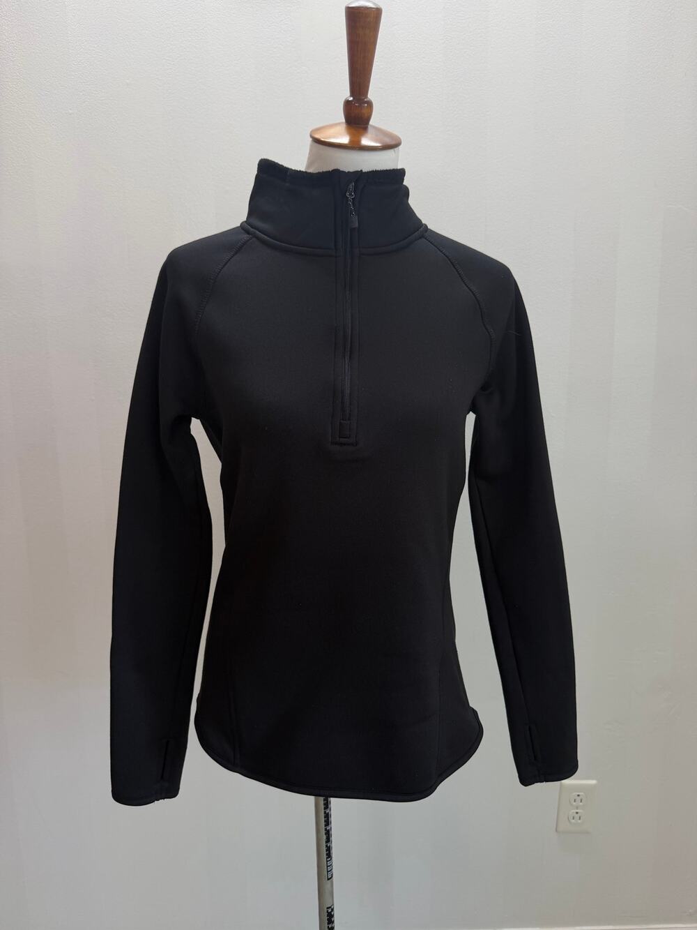 Avalanche Outdoor Supply Co. Black Fleece Lined 1/4 Zip Pullover Sz M